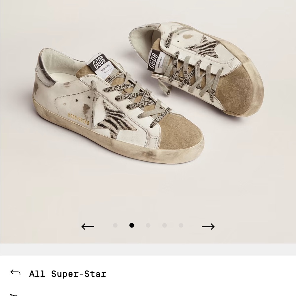 Golden goose sneakers!! Too big!! To late to return, brand new, never worn!!